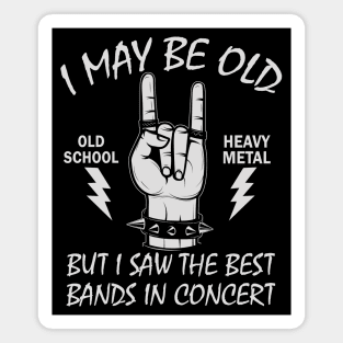 Birthday Gift Idea for Old Heavy Metal Fans Magnet